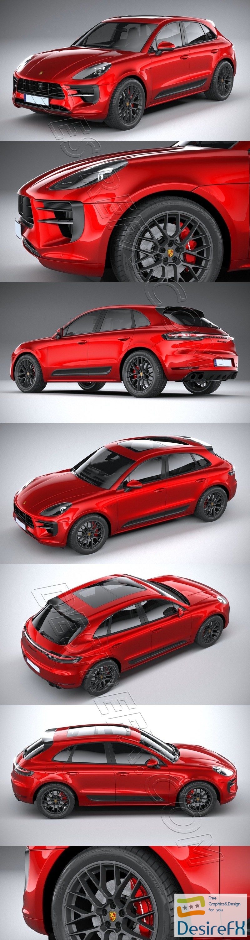 Porsche Macan GTS 2020 3D Model
