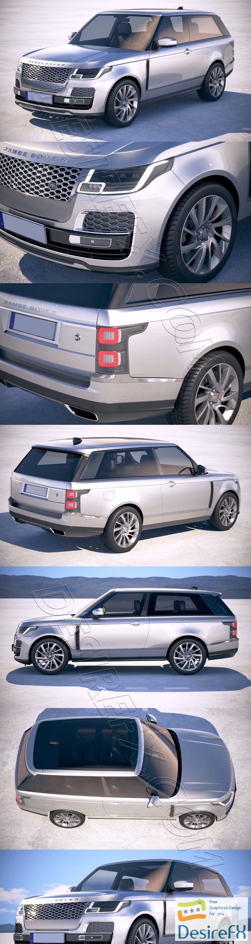 Range Rover SV Coupe 2019 3D Model