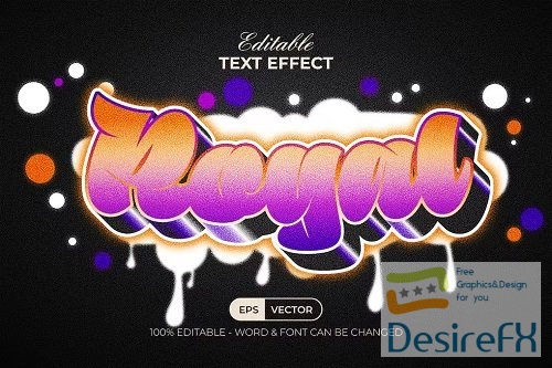 Royal Text Effect Graffiti Style - 42271439