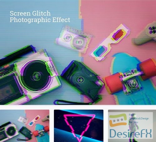 Screen Glitch Photographic Effect - 8BRLTGR