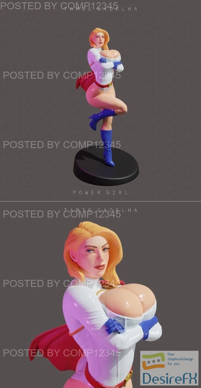 Tamie Gadelha - Power Girl 3D Print