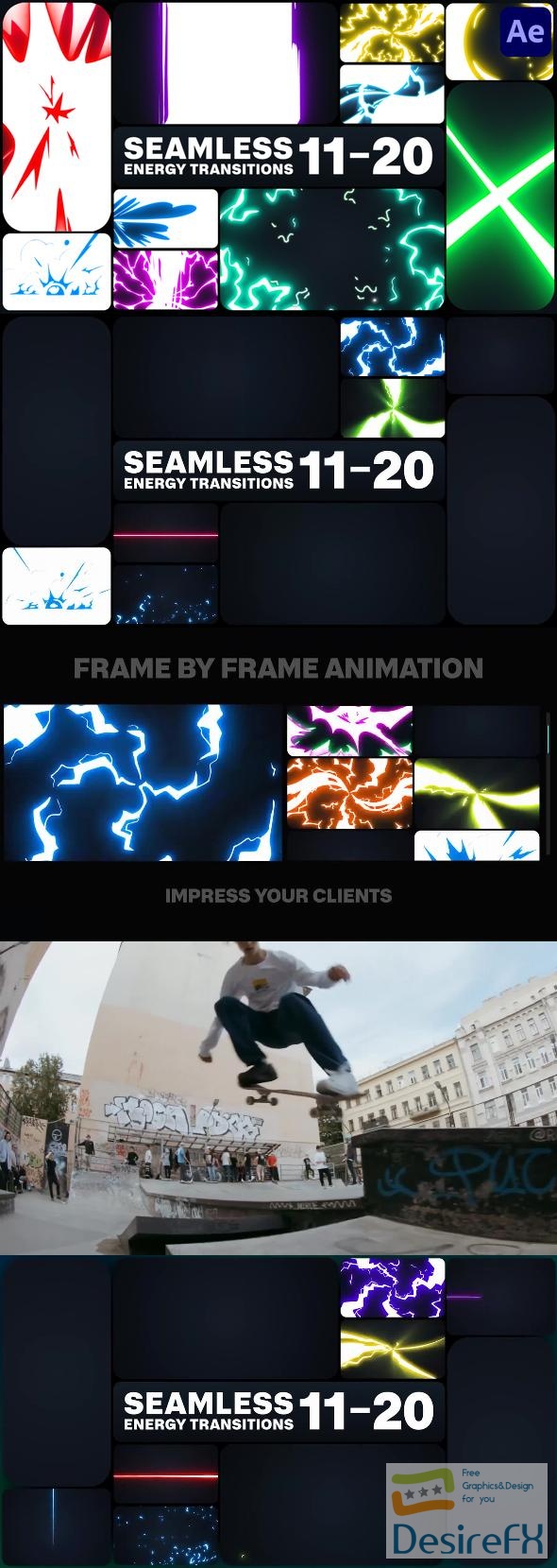 VideoHive Seamless Energy Transitions for After Effects 47740068