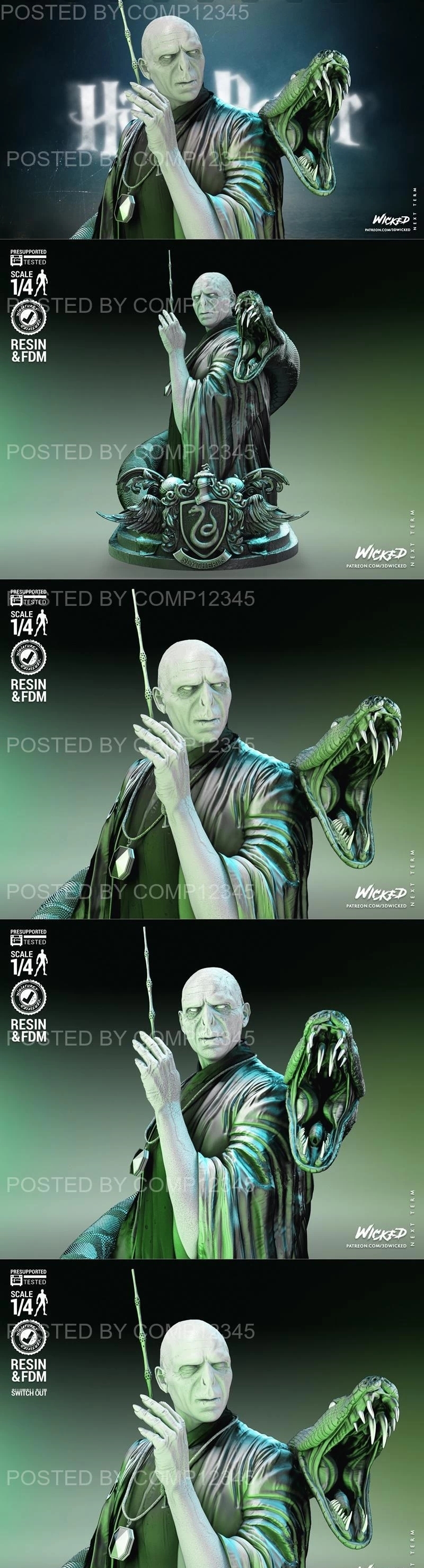 Wicked - Voldemort Bust 3D Print