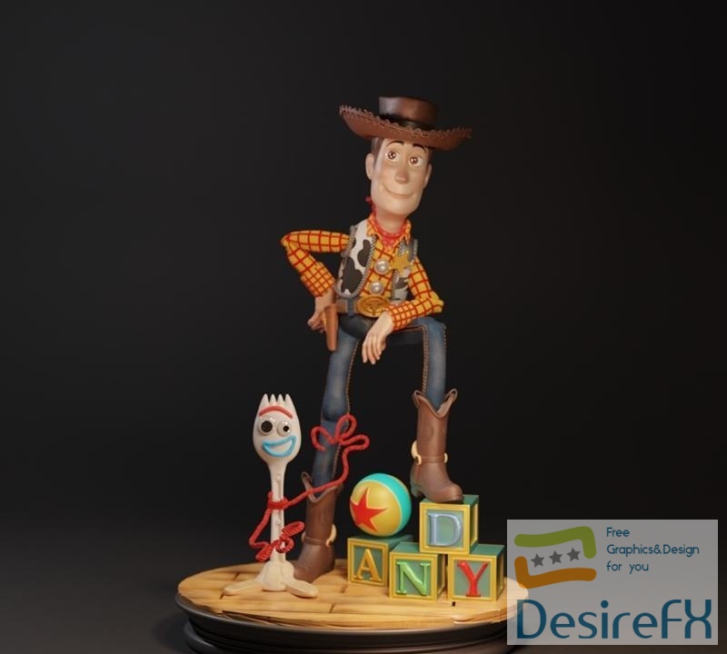 Woody And Forky 3d Print