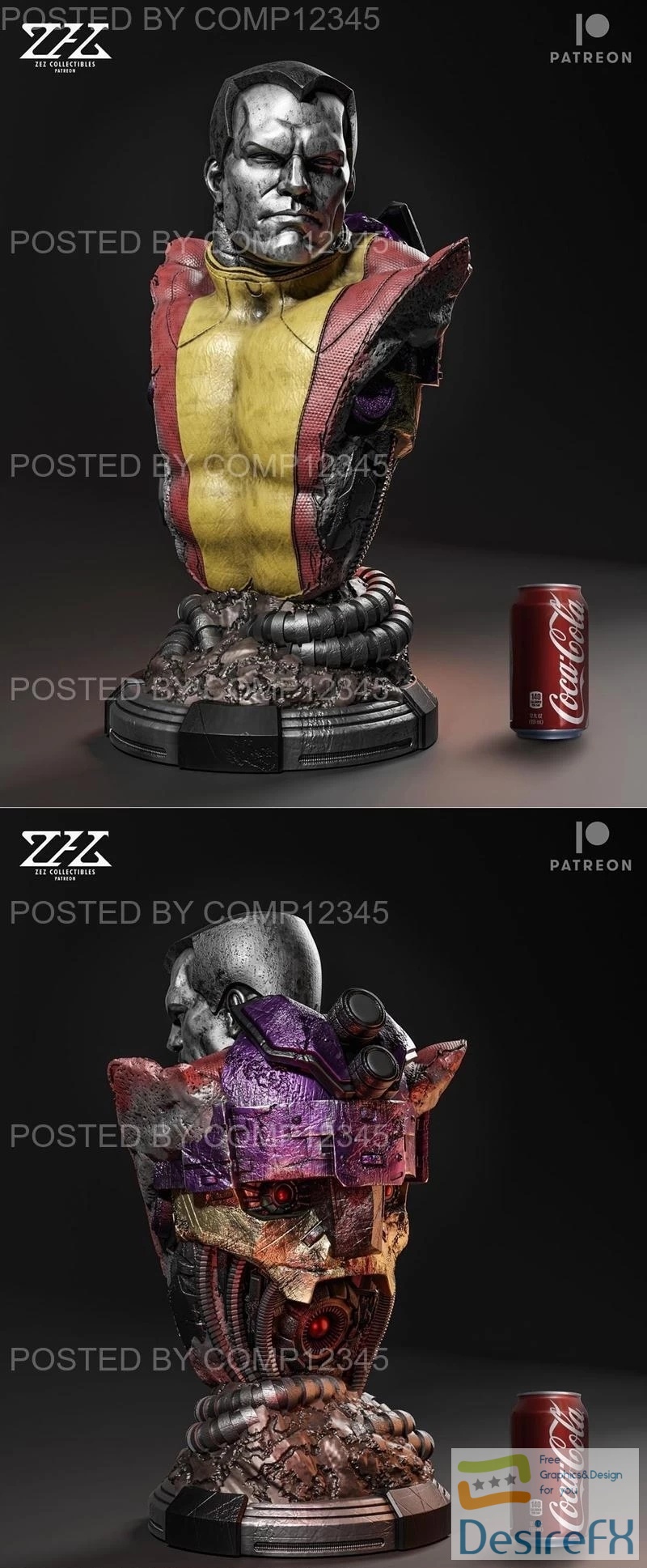ZEZ Studios - Colossus Bust 3D Print