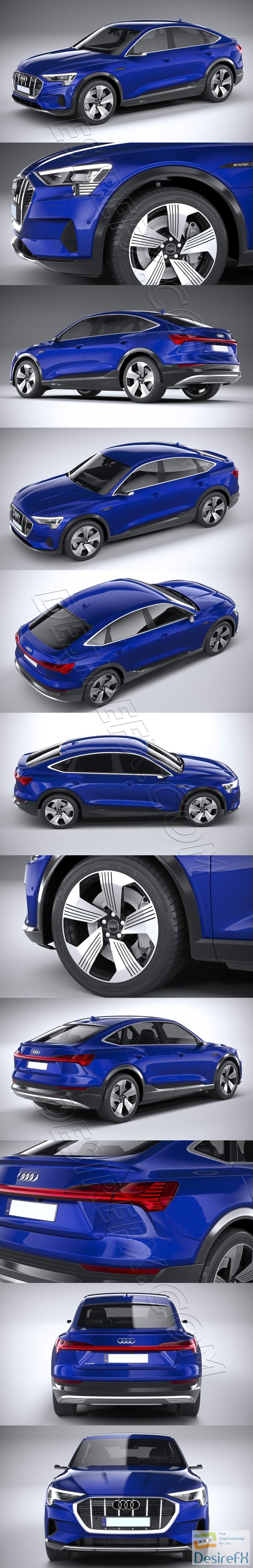 Audi E-Tron Sportback 2021 3D Model