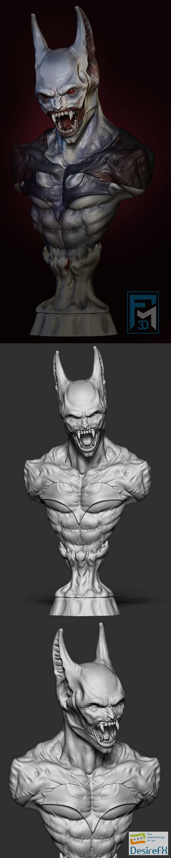 Batman Vampire Bust – 3D Print