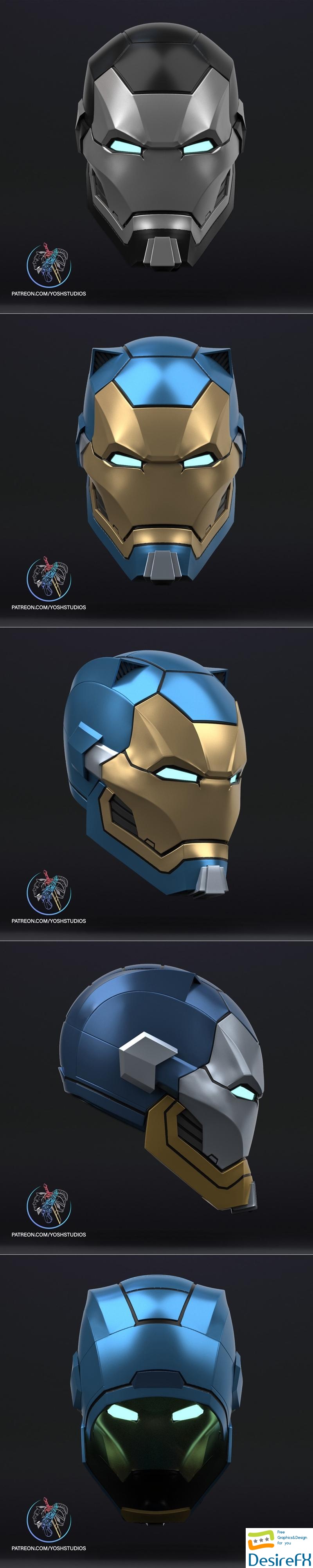 Blastoise Iron Man Helmet 3D Print