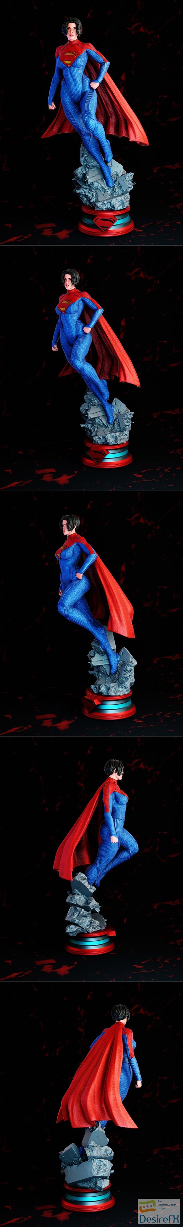BrunoArt3D – Supergirl – 3D Print