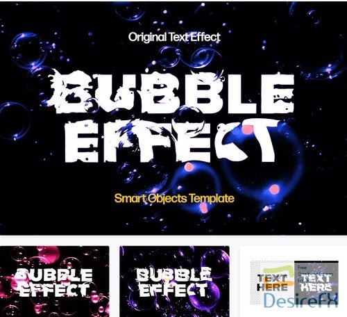 Bubble Distortion Text Effect - 91577262