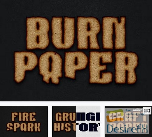 Burn Paper Text Effect - 9LPPKWK