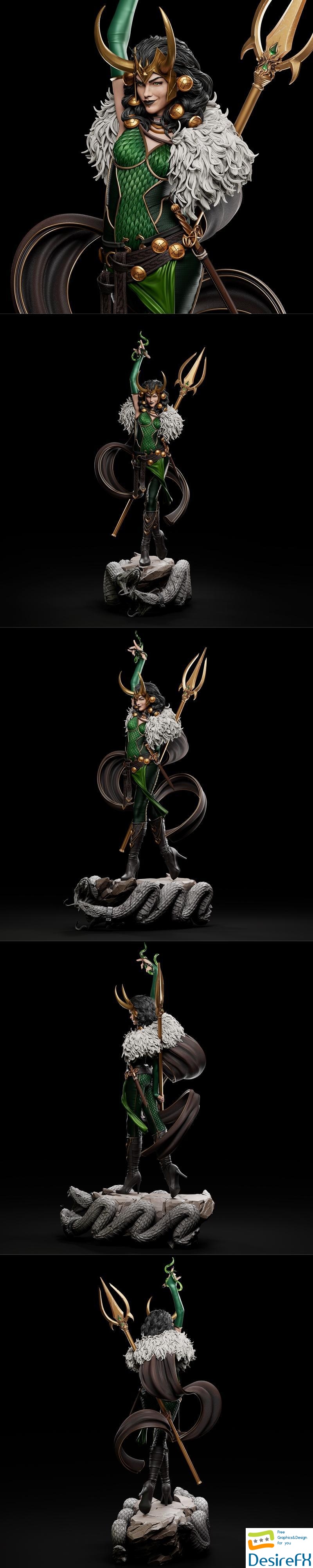 Ca 3d Studios - Lady Loki 3D Print