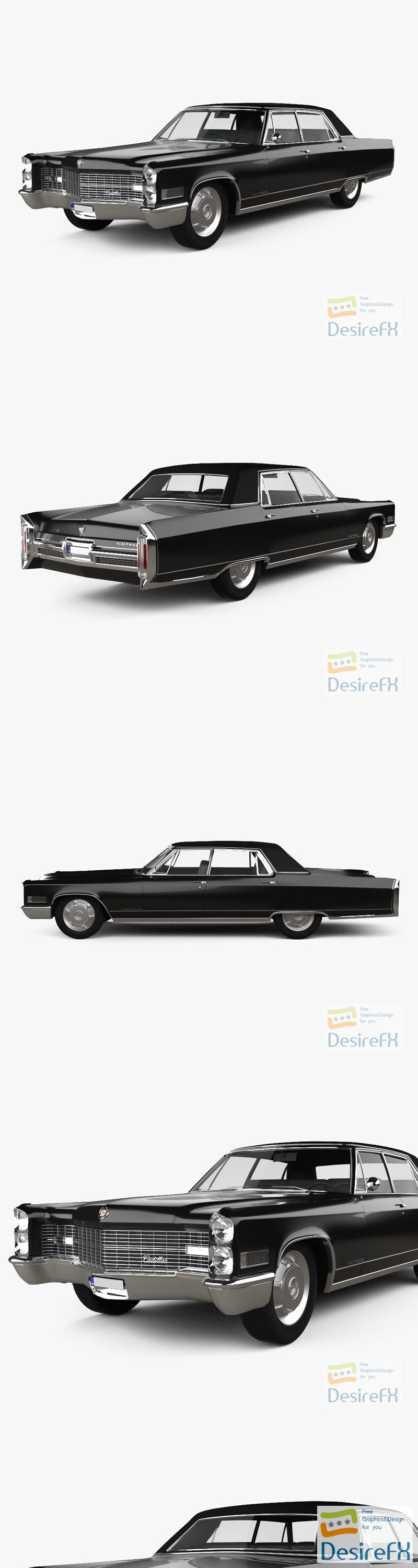 Cadillac Fleetwood Sixty Special Brougham 1966 3D Model