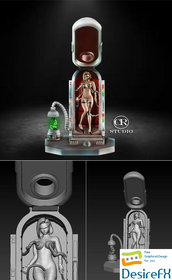 Cr studio - Capsula Androide 18 3D Print