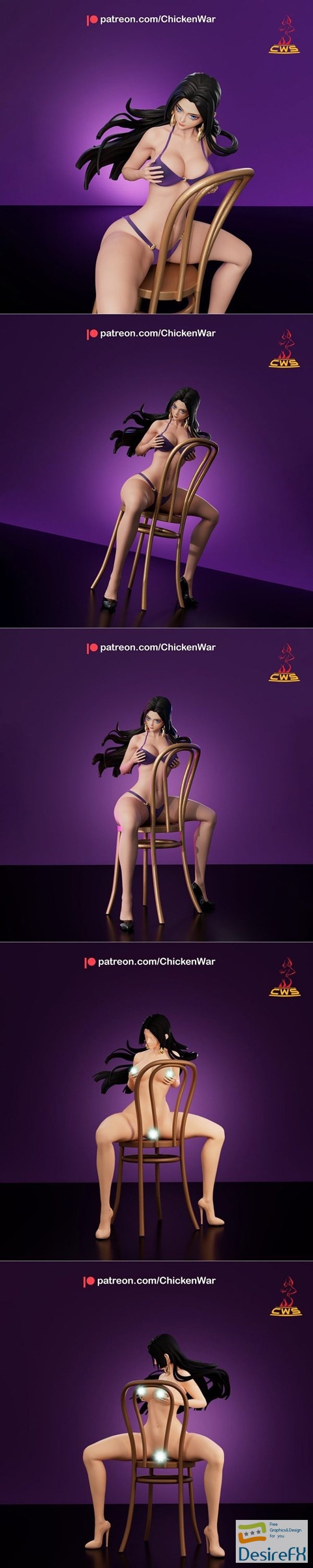 CW Studio – Boa Bikini version and Nude version – 3D Print