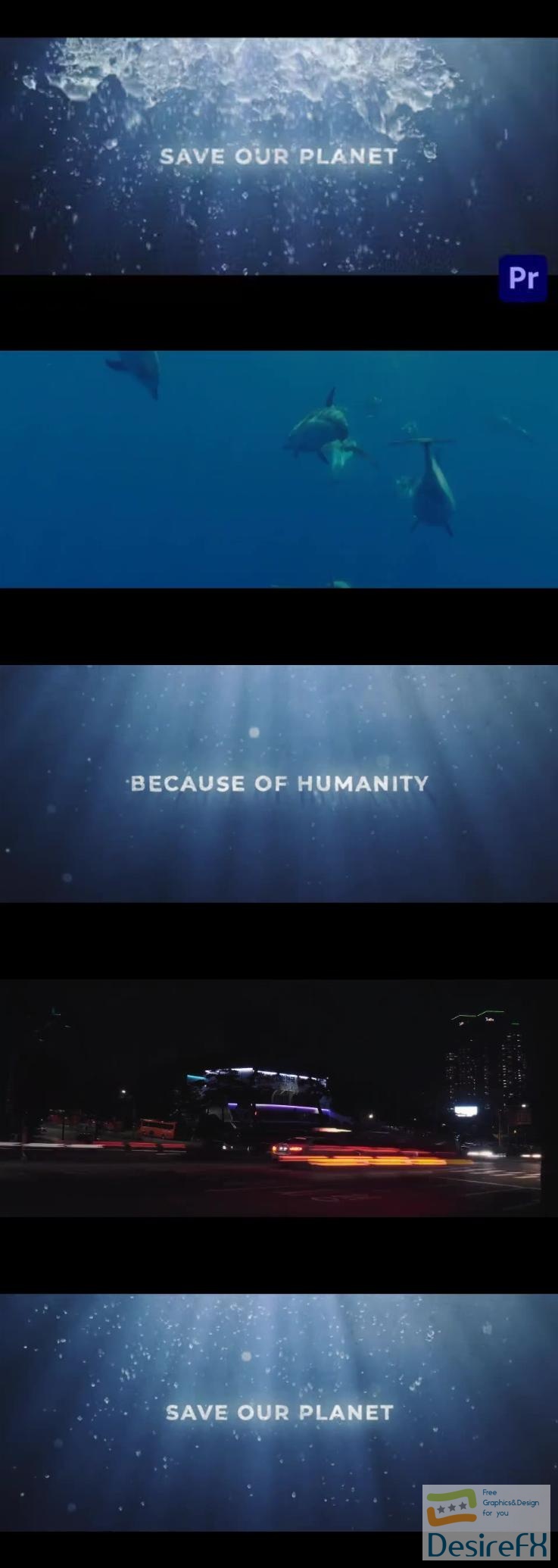 Videohive Deep Underwater Ecology Ocean Trailer 48890889