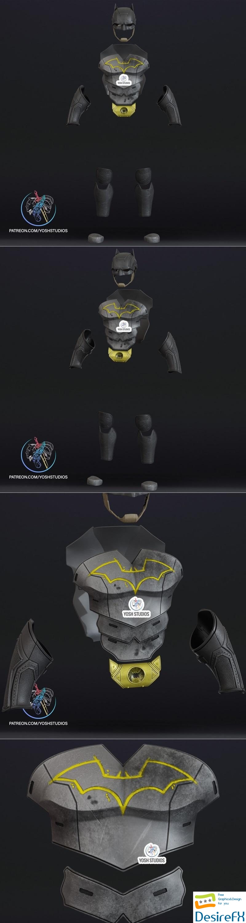 Detective Batman Costume 3D Print