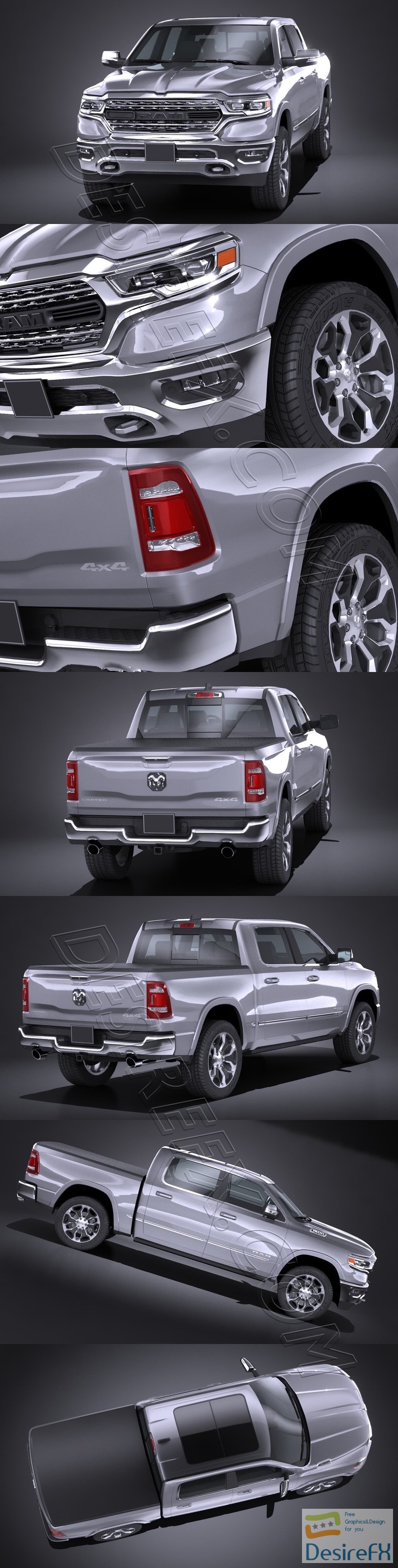 Dodge RAM 1500 2019 3D Model