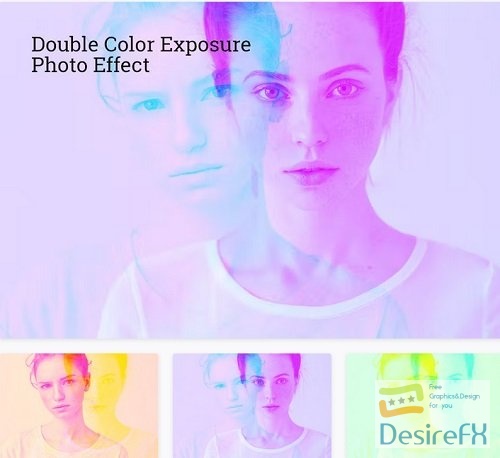 Double Color Exposure Photo Effect - GBYRDL2