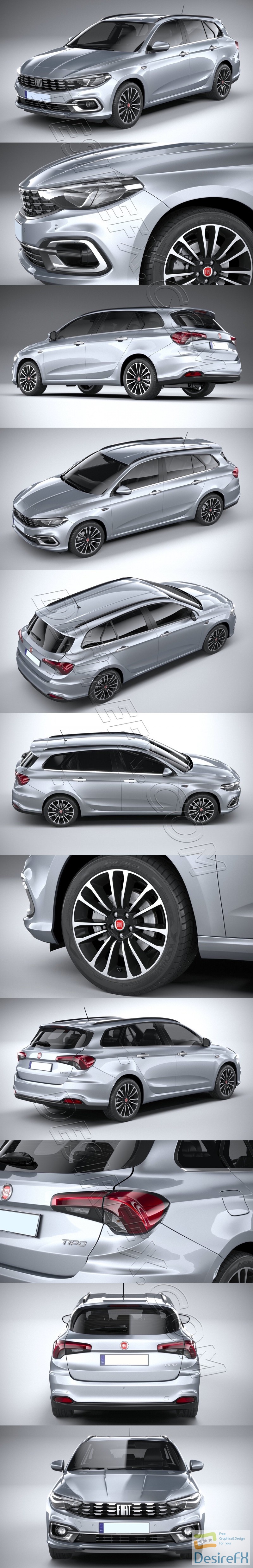 Fiat Tipo Station Wagon 2021 3D Model