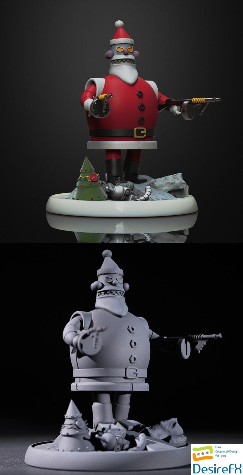 Futurama - Robot Santa 3D Print