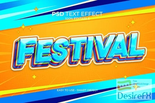 Futuristic Festival Text Effect - WJAJNSE