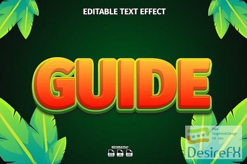 Guide editable text effect - 6LZEAU8