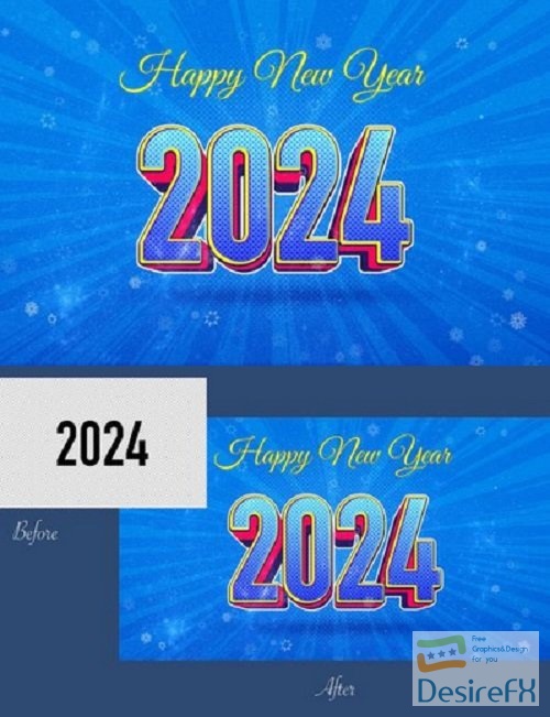 Happy New Year 2024 Template - FU7HBUQ