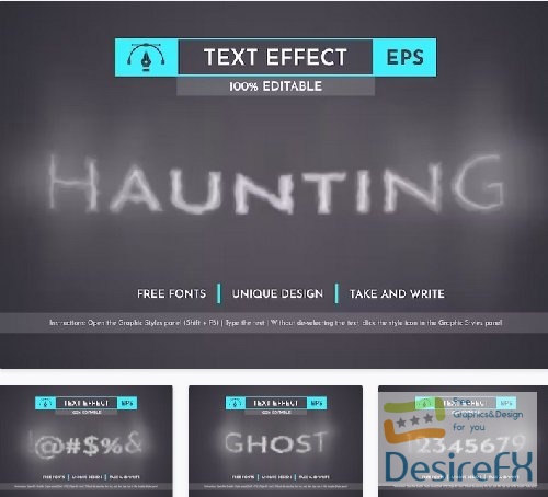 Haunting - Editable Text Effect - 58626617