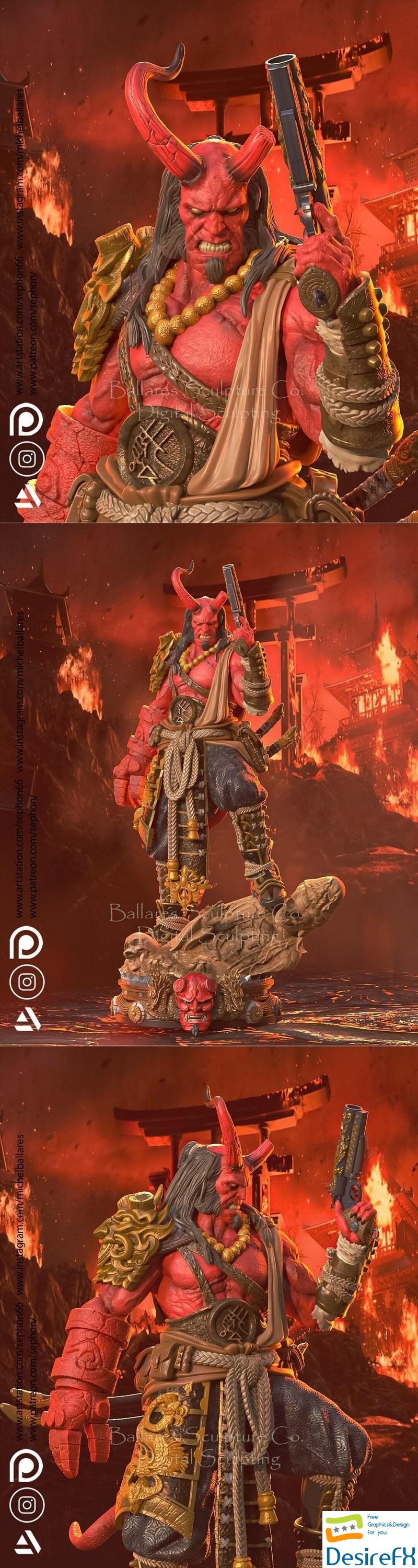 Hellboy Yokai By Creative Geek MB 3D Print