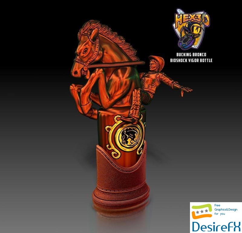 Hex3D - Bronco Bioshock Bottle 3D Print