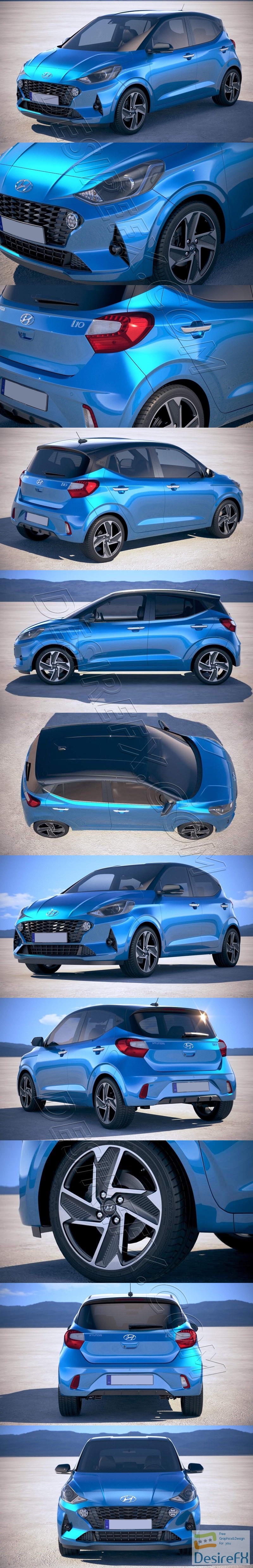 Hyundai i10 2020 3D Model