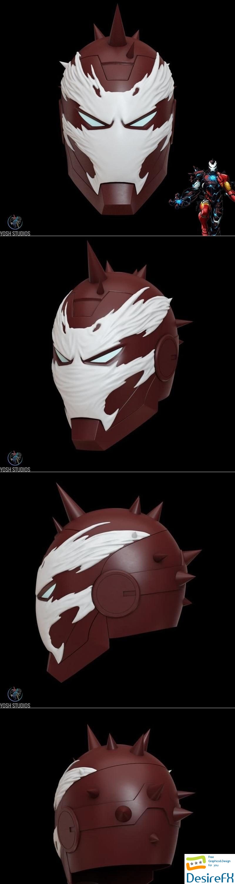 Iron Venom Helmet 3D Print