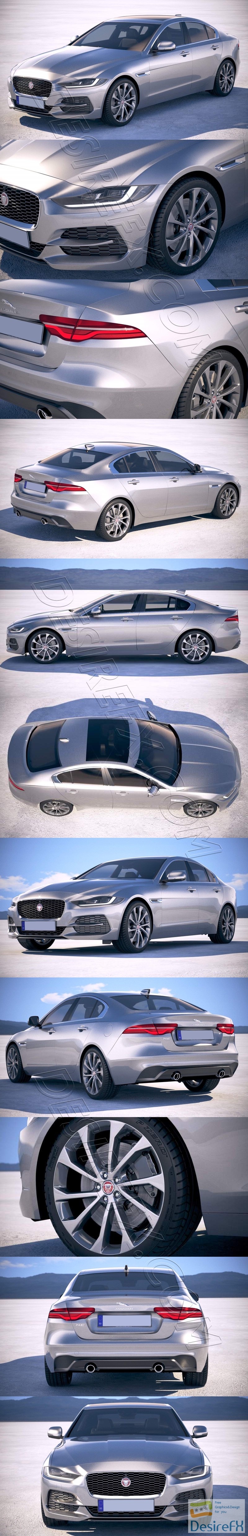 Jaguar XE 2020 3D Model