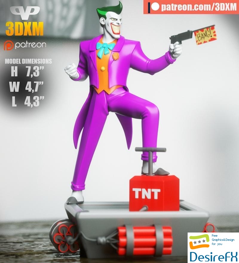 Joker Animated 3D Print