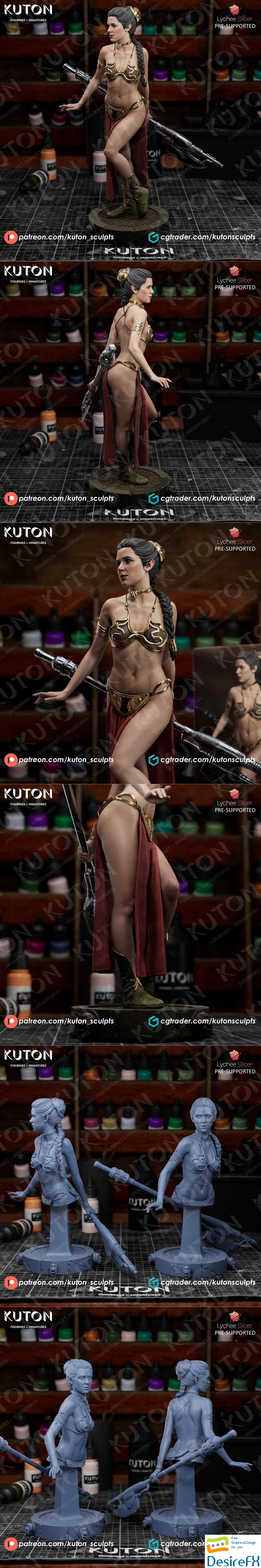 Kuton Figurines - Princess Leia 3D Print