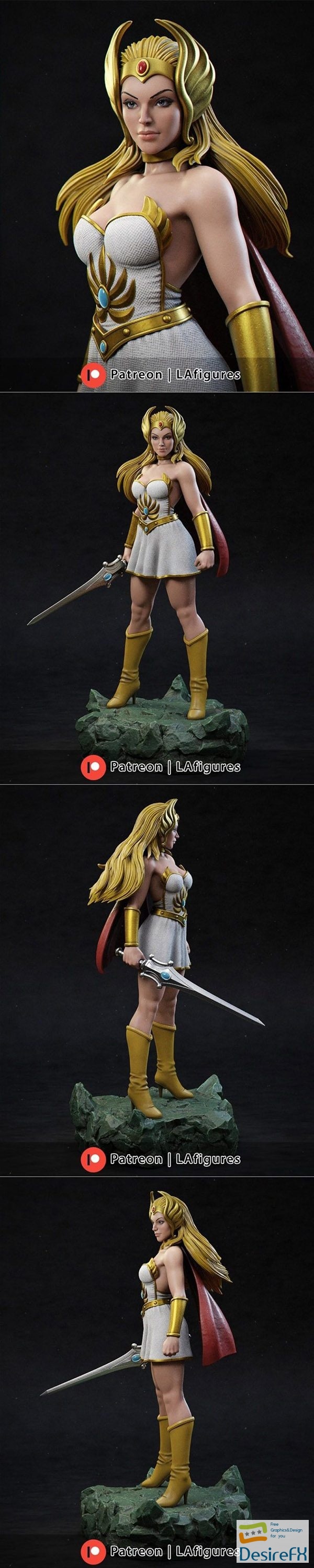 LA Figures – She-Ra – 3D Print