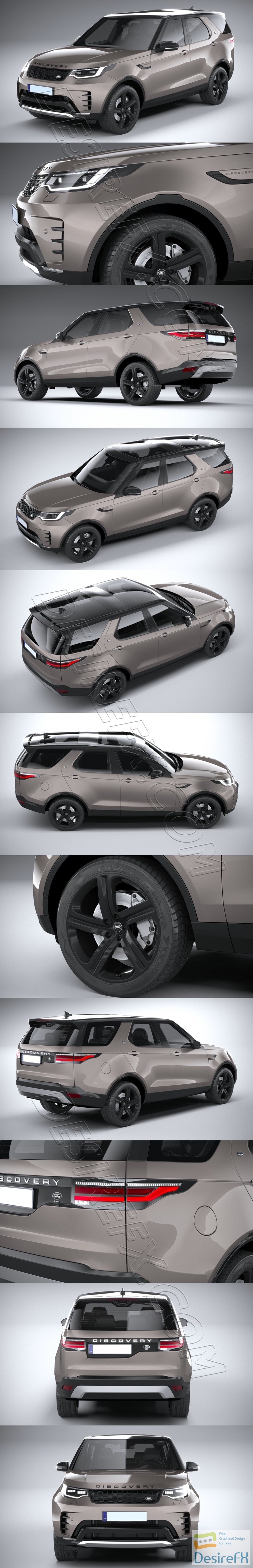 Land Rover Discovery 2021 3D Model