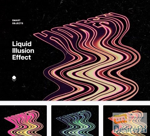 Liquid Illusion Text Effect - 91603298