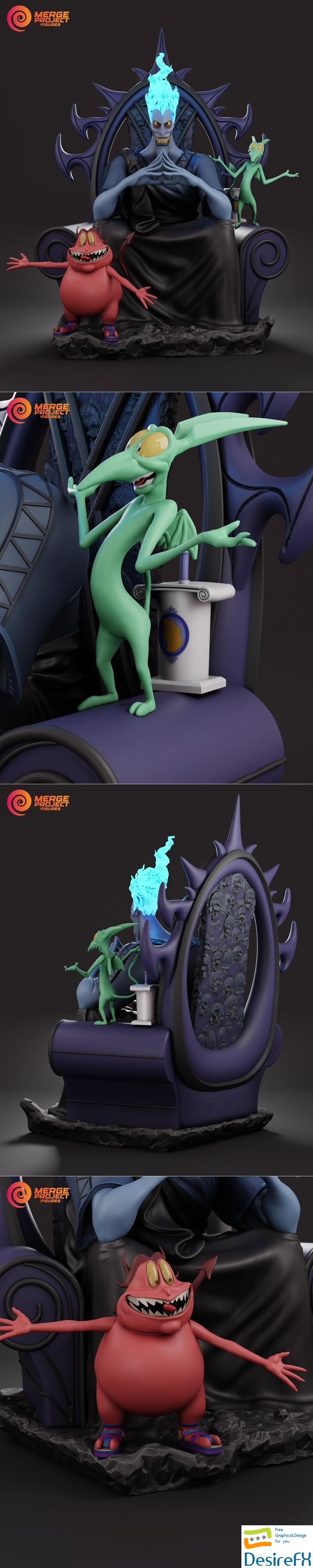 Merge Project Figures - Hercules - Hades 3D Print
