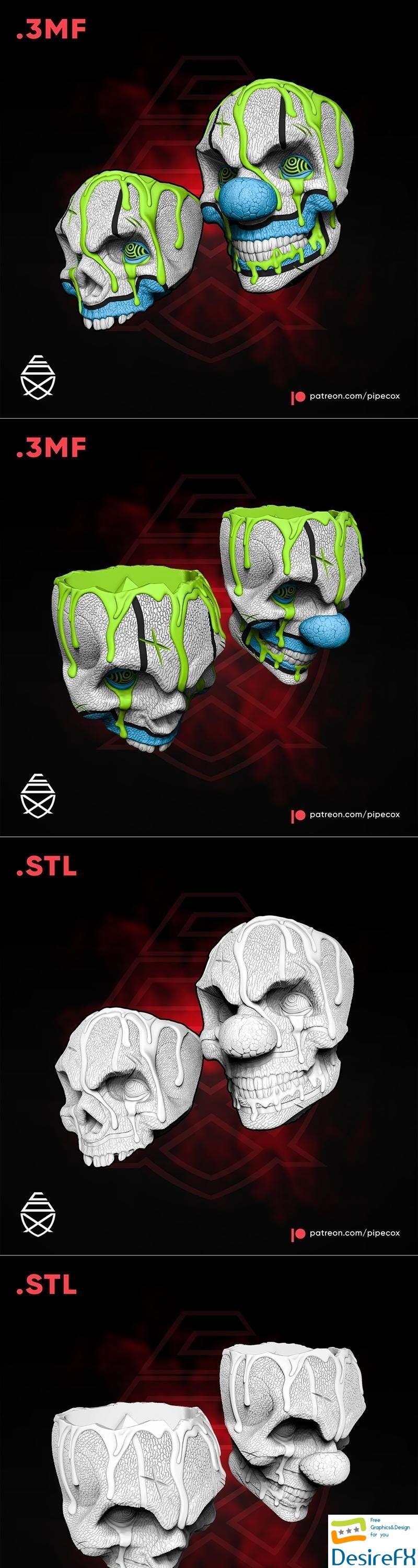 Mr Juggle Skull 3D Print