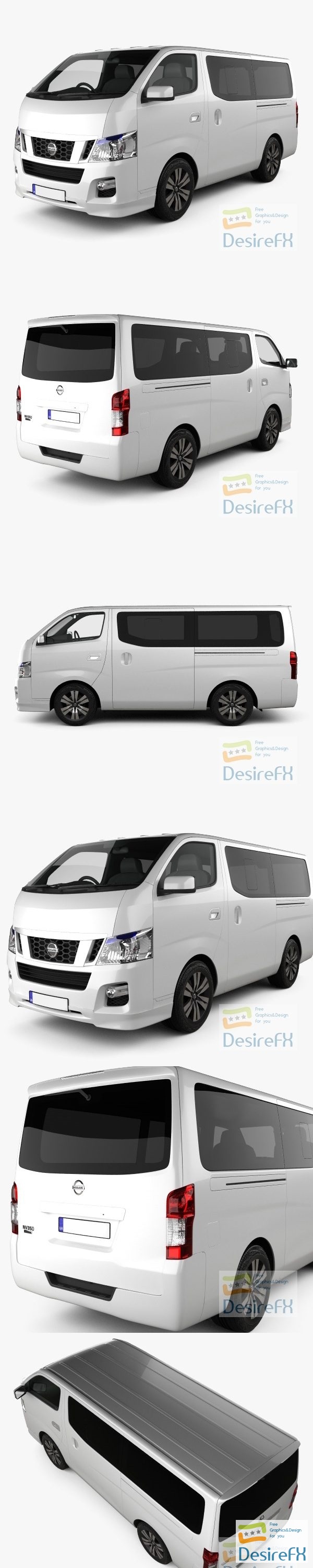 Nissan NV350 Caravan 2012 3D Model