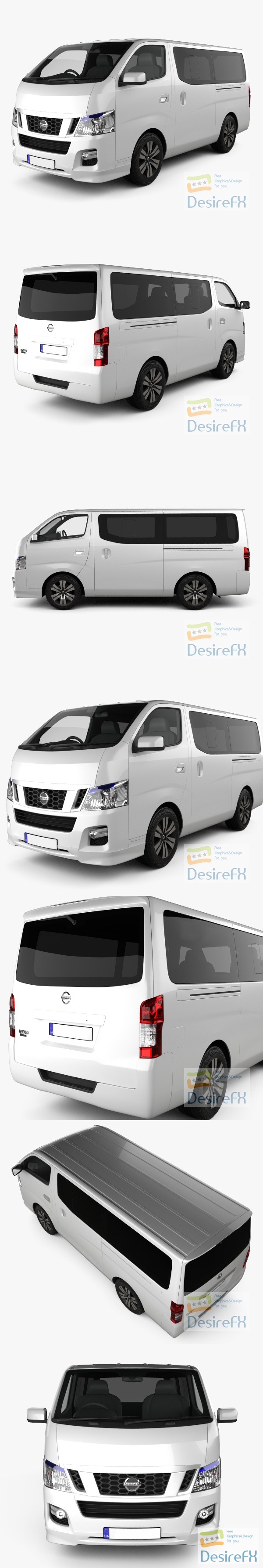 Nissan NV350 Caravan 2012 3D Model