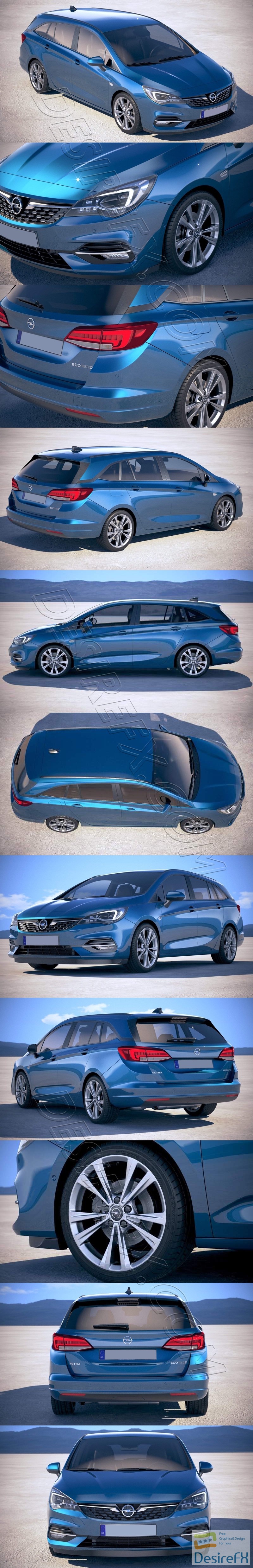 Opel Astra Sports Tourer 2020 3D Model