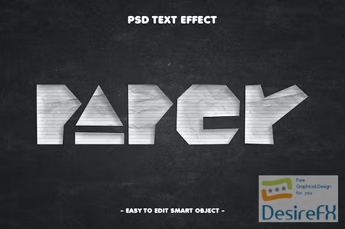 Paper Cutout Editable Text Effect - WY8H6JR