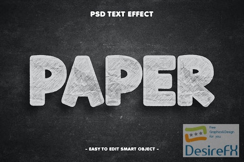Paper Editable Editable Text Effect - YUQWCFU