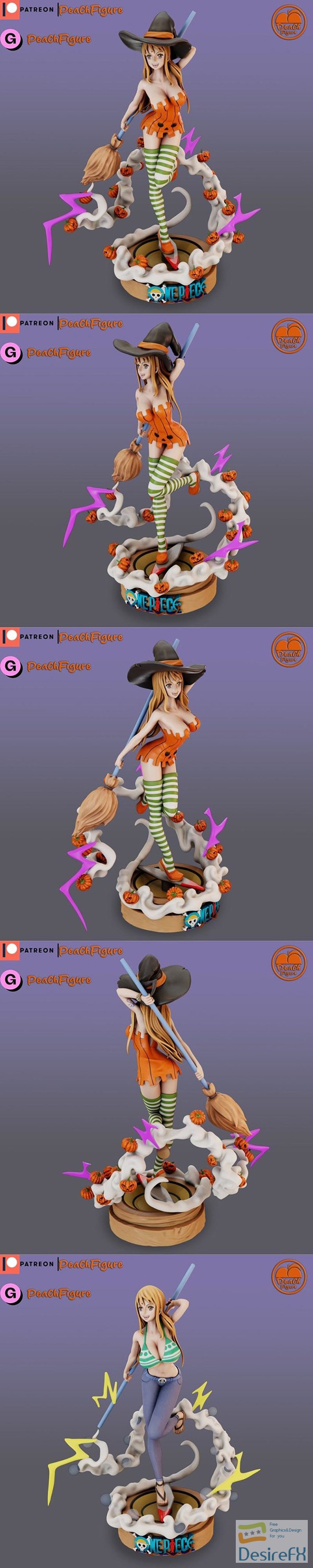 Peach Figure – Nami One Piece – 3D Print