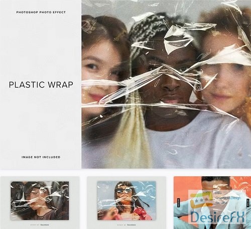 Plastic Wrap PSD Photo Effect - QCFS34G