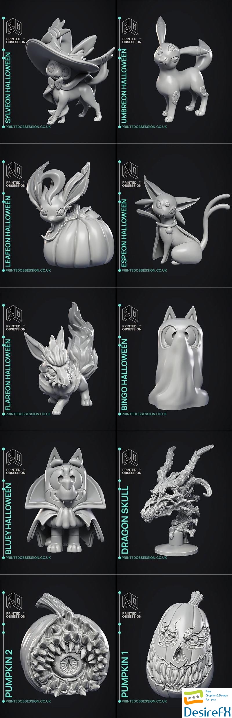 Printed Obsession - Halloween Set 3D Print
