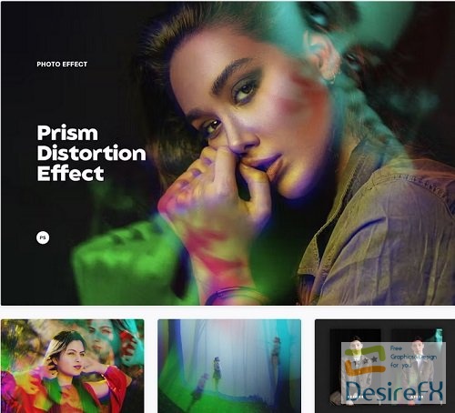 Prism Distortion Photoshop Effect - 7117523